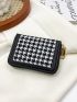 Houndstooth Pattern Small Wallet