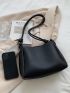 Knot Design Shoulder Bucket Bag