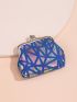 Holographic Geometric Graphic Coin Purse