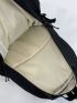 Letter Patch Large Capacity Backpack