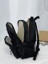 Letter Patch Large Capacity Backpack
