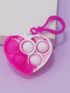 Tie Dye Heart Decor Bag Charm