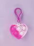 Tie Dye Heart Decor Bag Charm