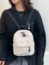 Mini Pocket Front Fluffy Classic Backpack