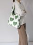 Heart Graphic Shopper Bag