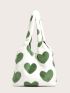 Heart Graphic Shopper Bag