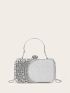 Rhinestone & Glitter Decor Box Bag