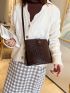 Mini Croc Embossed Bucket Bag