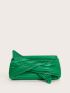 Striped Detail Knot Detail Clutch Bag
