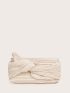 Twist Design Textured Clutch Bag