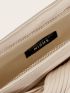 Twist Design Textured Clutch Bag