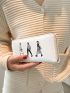 Figure Graphic Clutch Bag