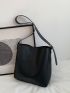 Large Capacity Stitch Detail Bucket Bag