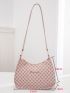Geometric Graphic Baguette Bag