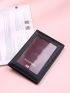 Letter Graphic Fold Passport Case