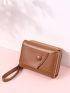 Fold Over Snap Button Small Wallet