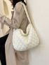 Minimalist Quilted Shoulder Bag