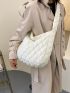 Minimalist Quilted Shoulder Bag