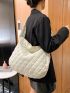 Minimalist Quilted Shoulder Bag