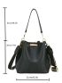 Minimalist Metal Edge Bucket Bag