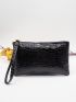 Crocodile Embossed Long Wallet