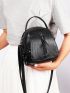 Mini Vintage Design Knot Decor Flap Satchel Bag