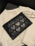 Minimalist Heart Embossed Clutch Bag