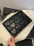 Minimalist Heart Embossed Clutch Bag