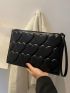 Minimalist Heart Embossed Clutch Bag
