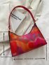 Ombre Chevron Pattern Shoulder Bag