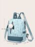 Floral Graphic Anti-theft Backpack