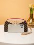 Mini Metallic Ring Decor Clutch Bag