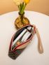 Mini Metallic Ring Decor Clutch Bag