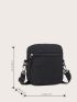 Mini Minimalist Zipper Front Square Bag