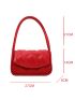 Heart Embossed Flap Saddle Bag