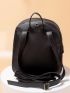 Studded Faux Leather Backpack