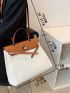 Two Tone Square Bag