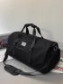 Patch Decor Dry And Wet Separation Duffel Bag