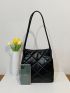 Quilted Shoulder Tote Bag