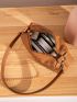 Mini Quilted Pattern Chain Dome Bag