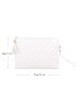 Tassel Decor Quilted Clutch Bag