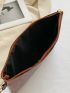 Snakeskin Pattern Zip Square Bag