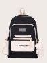 Colorblock Large Capacity Backpack