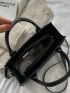 Minimalist Embossed Square Bag