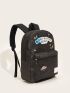 Letter Graphic Embroidery Design Classic Backpack