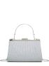 Glitter Top Handle Evening Bag