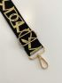 Letter Graphic Bag Strap