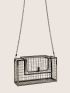 Hollow Out Metal Box Bag