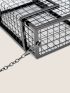 Hollow Out Metal Box Bag