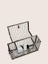 Hollow Out Metal Box Bag
